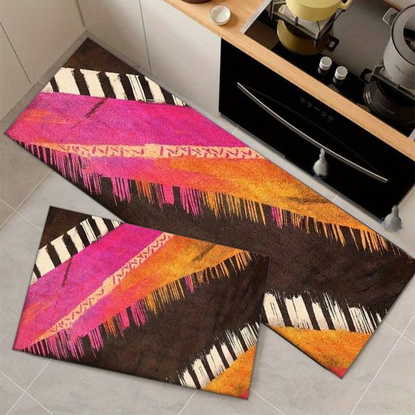 850g/m² Velvet Abstract Art Floor Mat – Thick, Non-Slip & Machine Washable Rug for Hallway, Bedroom, Living Room & Entryway – INS Style Home Decor for All Seasons - Image 4