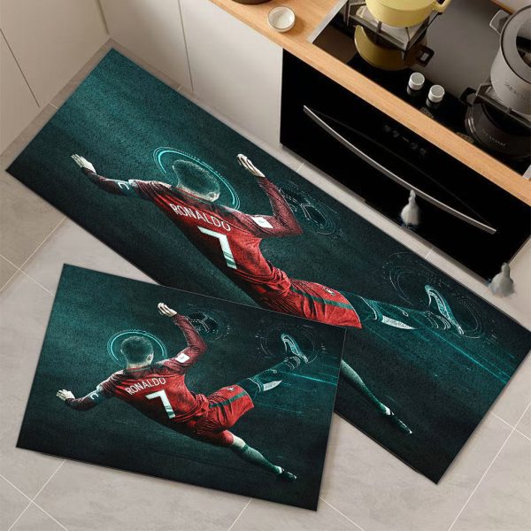 850g/m² Ultra-Soft Thick Velvet Football Player Mat – Non-Slip, Machine Washable Rug for Doorway, Hallway, Bedroom, Indoor/Outdoor Use – Cosy Decor for Holidays & Everyday - Image 5