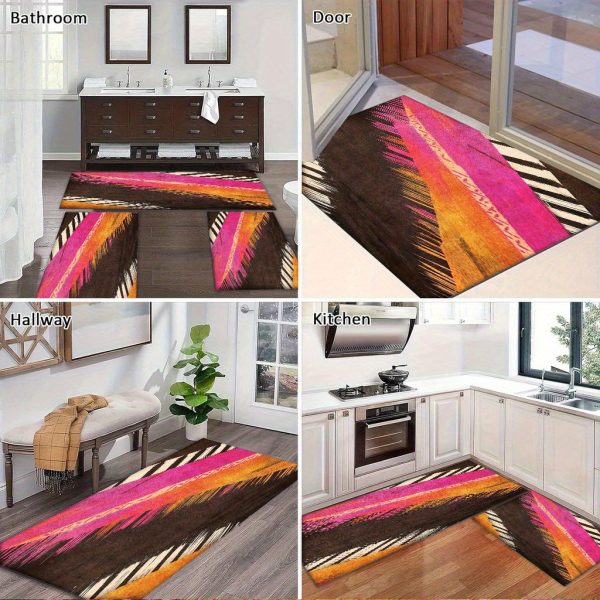 850g/m² Velvet Abstract Art Floor Mat – Thick, Non-Slip & Machine Washable Rug for Hallway, Bedroom, Living Room & Entryway – INS Style Home Decor for All Seasons - Image 7
