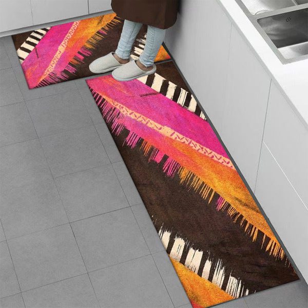 850g/m² Velvet Abstract Art Floor Mat – Thick, Non-Slip & Machine Washable Rug for Hallway, Bedroom, Living Room & Entryway – INS Style Home Decor for All Seasons - Image 5