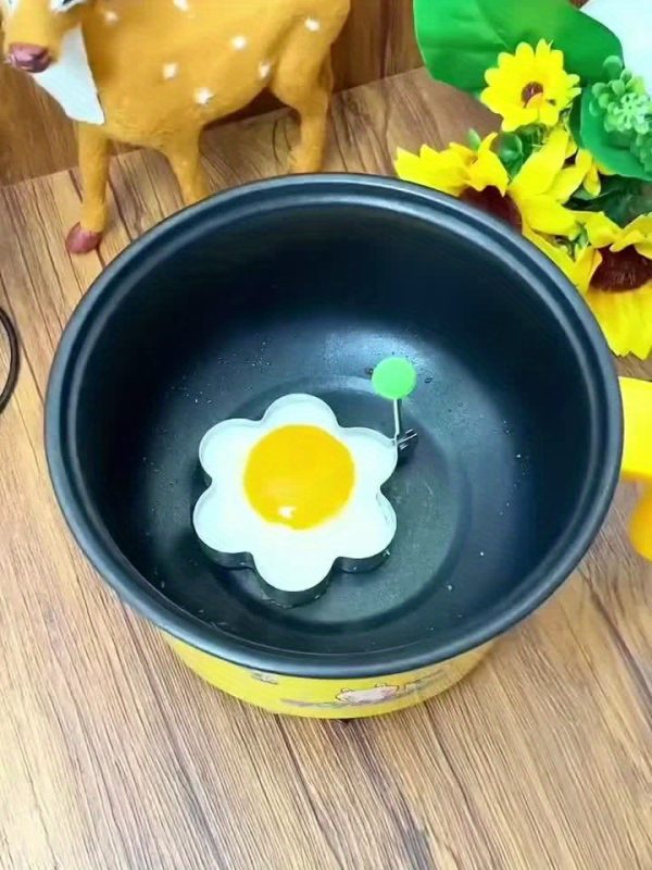 1/4pcs Stainless Steel Egg Ring Moulds – Creative Kawaii Fried Egg Moulds for Cooking, Pancakes & Breads – Non-Stick Kitchen Accessories - Image 10