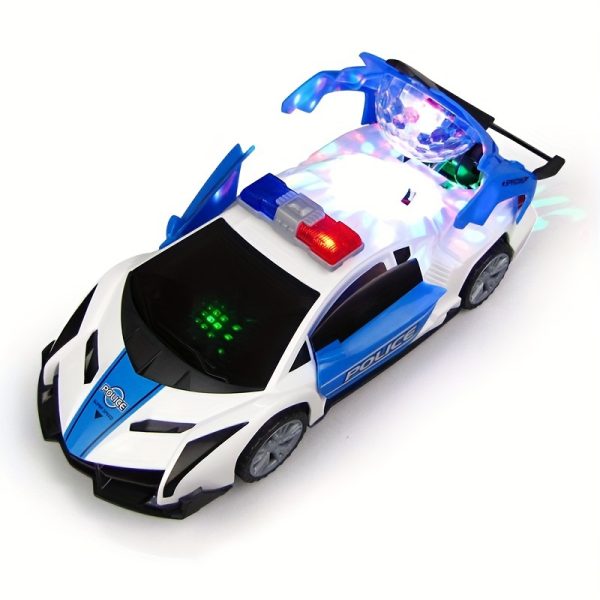 360° Rotating Light Door-Opening Toy Car – Automatic Switch Car with Flashing Lights – Fun & Cool Small Gift for Kids, Perfect Halloween Surprise - Image 3