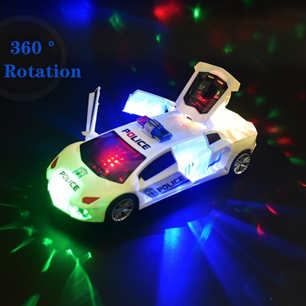 360° Rotating Light Door-Opening Toy Car – Automatic Switch Car with Flashing Lights – Fun & Cool Small Gift for Kids, Perfect Halloween Surprise - Image 7
