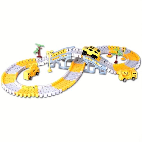 Battery-Powered DIY Construction Train Set – STEM Educational Electric Track Toy for Kids Ages 3–6 – Plastic Building Vehicle Kit, Ideal Christmas & Thanksgiving Gift - Image 9