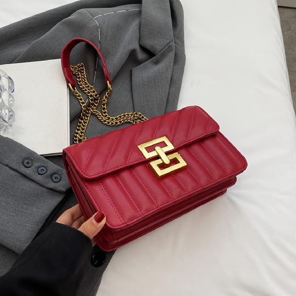 Minimalist Classic PU Leather Crossbody Bag – Women’s Square Flap Shoulder Purse for Casual Everyday Use - Image 16