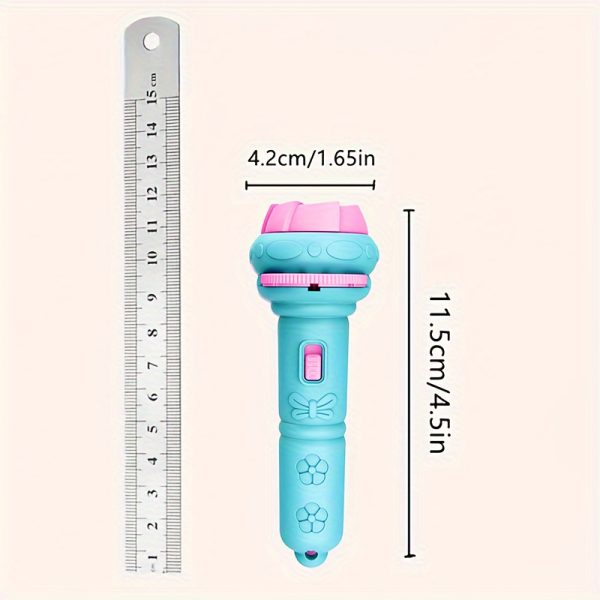32-Pattern Projection Flashlight Toy with 4 Cards – Educational Puzzle Torch for Kids – Animal, Dinosaur, Vehicle & Space Themes – Fun Winter Bedtime Learning Gift - Image 2
