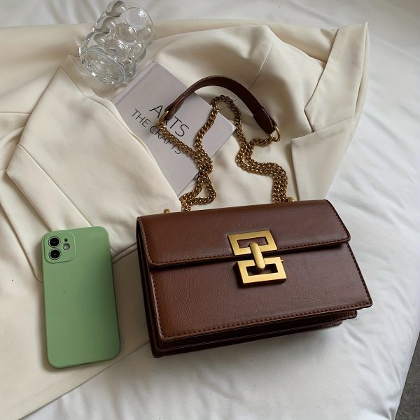 Minimalist Classic PU Leather Crossbody Bag – Women’s Square Flap Shoulder Purse for Casual Everyday Use - Image 13
