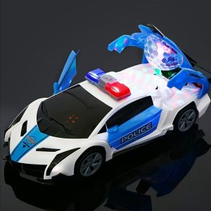 360° Rotating Light Door-Opening Toy Car – Automatic Switch Car with Flashing Lights – Fun & Cool Small Gift for Kids, Perfect Halloween Surprise