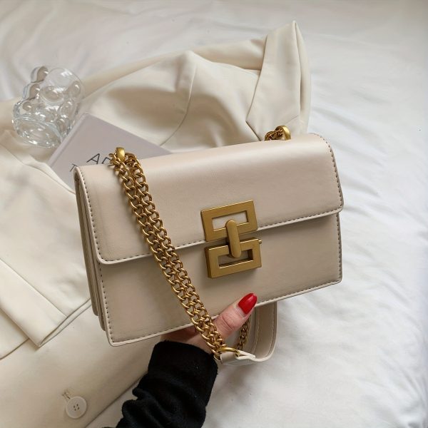 Minimalist Classic PU Leather Crossbody Bag – Women’s Square Flap Shoulder Purse for Casual Everyday Use - Image 15