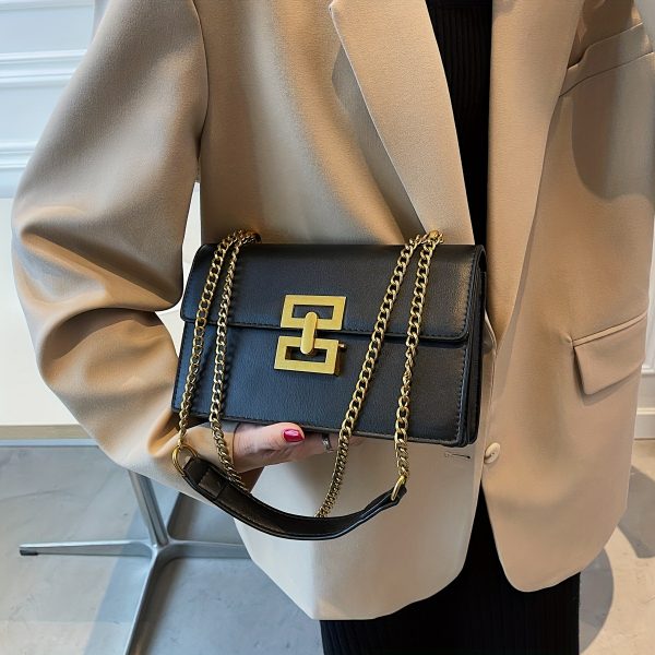 Minimalist Classic PU Leather Crossbody Bag – Women’s Square Flap Shoulder Purse for Casual Everyday Use - Image 6