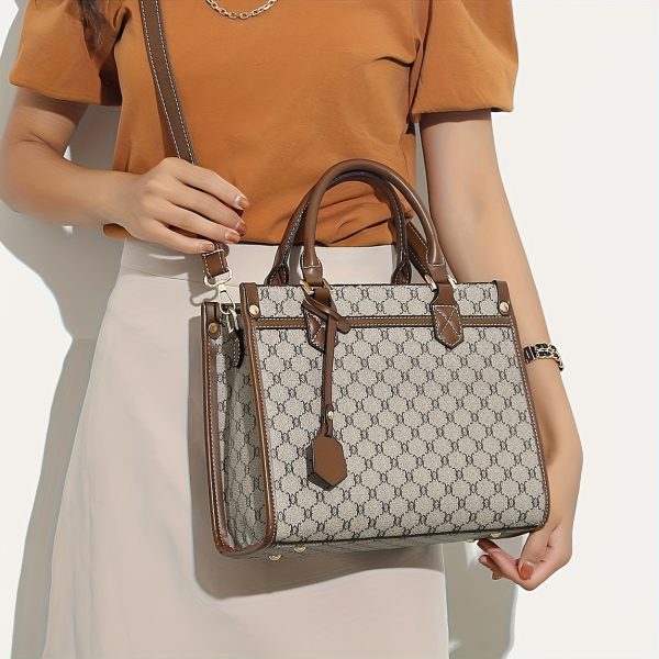 Stylish Large Tote Bag, Handbag & Wallet Set – Elegant 3-Piece Bag Collection for Middle-Aged Women with Reading Glasses - Image 10