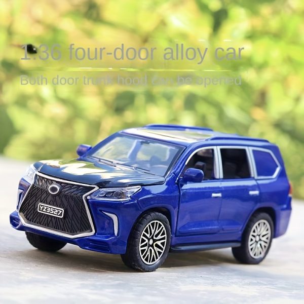 Pull-Back Alloy Off-Road Vehicle Toy with 4 Opening Doors – Rugged Die-Cast Car for Boys – Available in White, Blue, or Black – Ideal Christmas Gift - Image 2