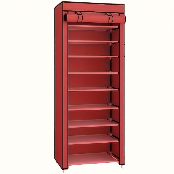 Multi-Layer Large Capacity Storage Rack with Dust Cover – Organiser with Zipper Closure for Clothes, Shoes & Household Items - Image 10