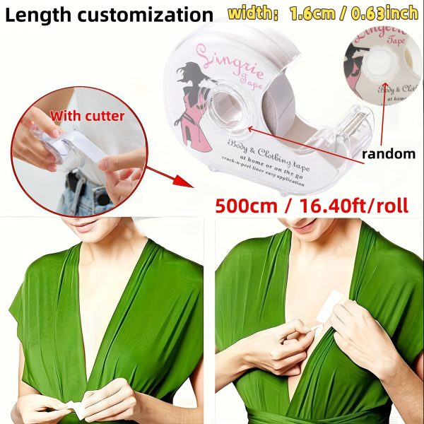 32/288pcs Double-Sided Fashion Tape – Transparent Body & Clothing Adhesive Strips for Dress and Wardrobe Fixes - Image 10