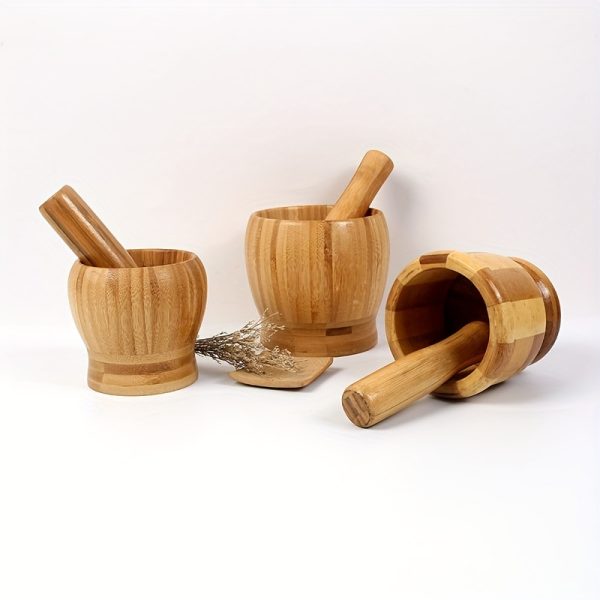 Premium Wooden Garlic Mincer & Pepper Grinder – Hand-Cranked Spice Mill for Herbs, Seeds, Avocado Sauce & Pills – Ergonomic, No Electricity Needed - Image 6