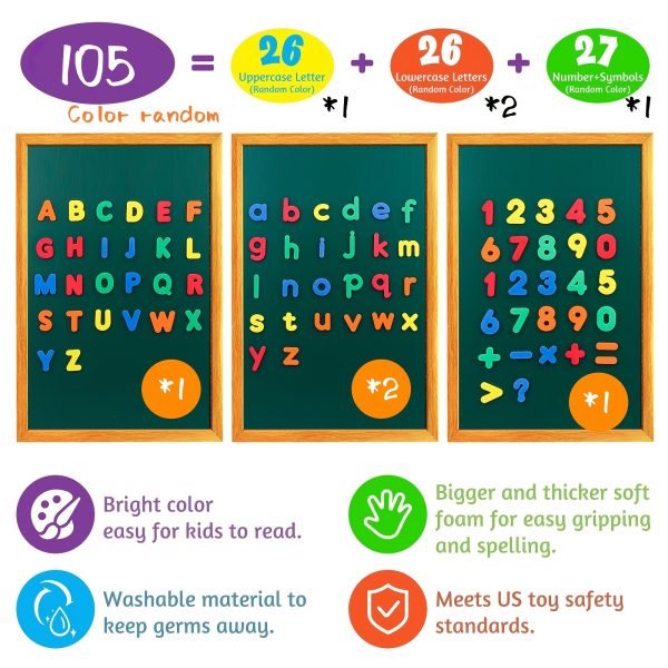 Magnetic Alphabet & Number Stickers for Kids – Educational Fridge Magnets for Spelling, Counting & Early Learning – Fun Classroom Toy & Gift for Back to School, Christmas, Halloween - Image 12