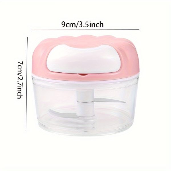 1pc Multifunctional Manual Garlic Grinder & Meat Chopper – Essential Hand-Powered Kitchen Gadget for Easy Food Prep - Image 4