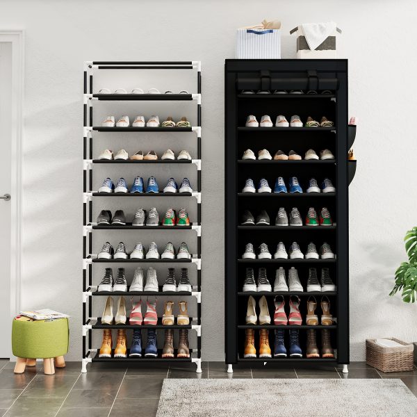 Multi-Layer Large Capacity Storage Rack with Dust Cover – Organiser with Zipper Closure for Clothes, Shoes & Household Items - Image 8