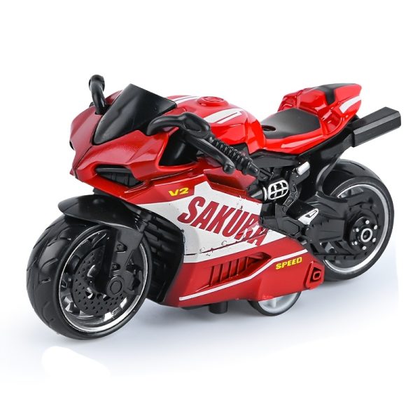 1pc Alloy Pull-Back Motorcycle Toy – Simulation Racing Model with Thick Anti-Fall Wheels – Durable & Wear-Resistant Motorbike for Kids’ Playtime Fun - Image 5