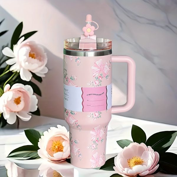40-Ounce Tumbler with a Handle - Made of Stainless Steel - Image 8