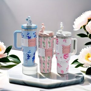 40-Ounce Tumbler with a Handle - Made of Stainless Steel