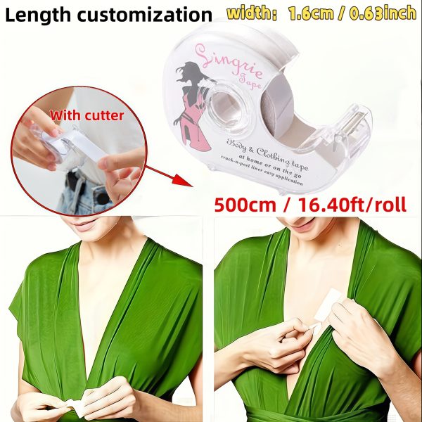 32/288pcs Double-Sided Fashion Tape – Transparent Body & Clothing Adhesive Strips for Dress and Wardrobe Fixes - Image 9