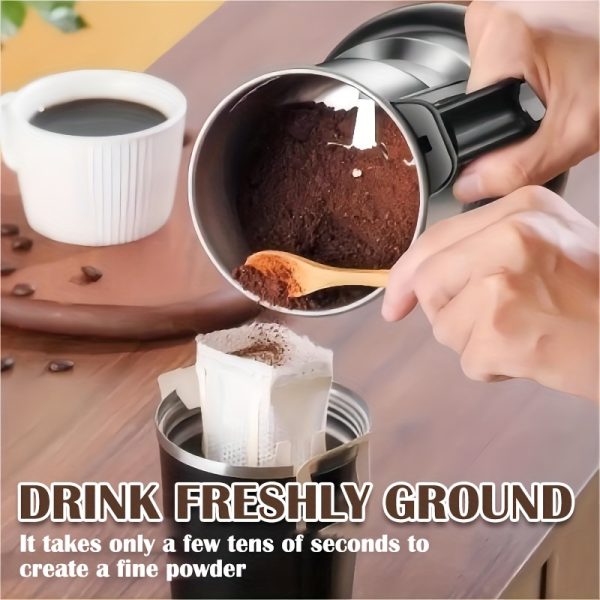 High-Power Electric Coffee & Grain Grinder – 25,000 RPM Rapid Grinding Machine for Beans, Spices & Nuts - Image 9