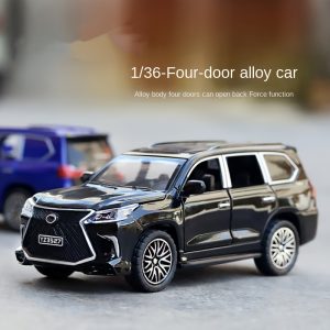 Pull-Back Alloy Off-Road Vehicle Toy with 4 Opening Doors – Rugged Die-Cast Car for Boys – Available in White, Blue, or Black – Ideal Christmas Gift