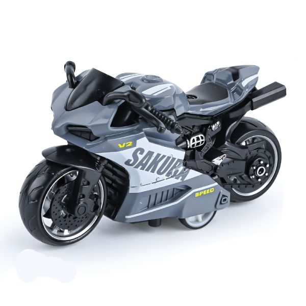1pc Alloy Pull-Back Motorcycle Toy – Simulation Racing Model with Thick Anti-Fall Wheels – Durable & Wear-Resistant Motorbike for Kids’ Playtime Fun - Image 9