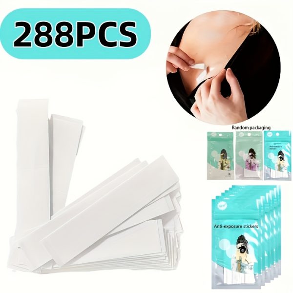 32/288pcs Double-Sided Fashion Tape – Transparent Body & Clothing Adhesive Strips for Dress and Wardrobe Fixes - Image 7
