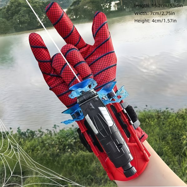1pc Spider Web Launcher Wrist Toy – Hero Role-Play Strap-On Launcher for Kids – Ideal Party Favour, Christmas & Birthday Gift – Fun Pretend Play Accessory (Gloves Not Included)