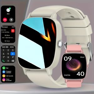 4.7cm HD TFT Screen Smartwatch – Wireless Calling, Fitness & Sleep Tracker, Sports Modes, Sedentary Alerts – Smart Watch with Realtek8763EWE Chip, USB Charging, Android & iOS Compatible
