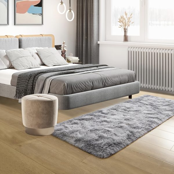 1pc Tie-Dye Shag Area Mat – Thick Non-Slip Polyester Floor Rug for Bedroom & Living Room – Soft, Decorative & Easy-Care Indoor Carpet for Sofa or Coffee Table Decor - Image 12
