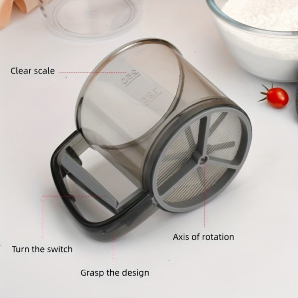 Stainless Steel Flour Sifter – Fine Mesh Baking Tool for Smooth, Lump-Free Dough & Cake Batter - Image 3