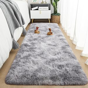 1pc Tie-Dye Shag Area Mat – Thick Non-Slip Polyester Floor Rug for Bedroom & Living Room – Soft, Decorative & Easy-Care Indoor Carpet for Sofa or Coffee Table Decor