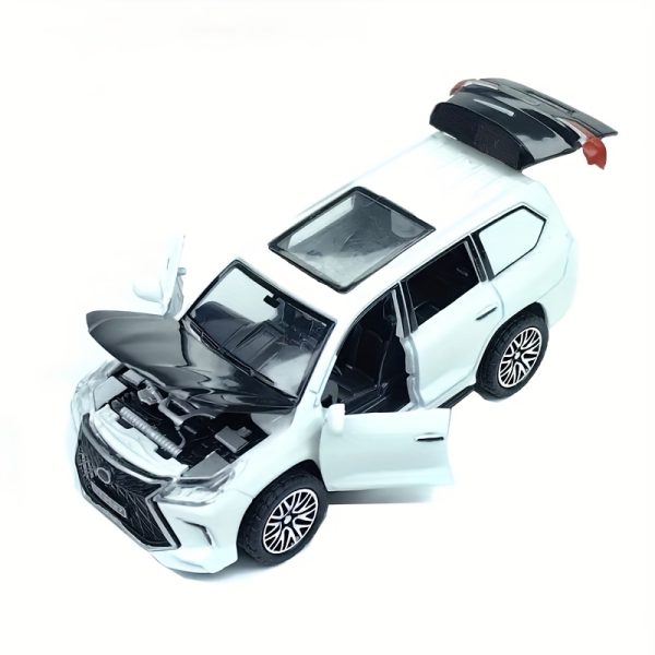 Pull-Back Alloy Off-Road Vehicle Toy with 4 Opening Doors – Rugged Die-Cast Car for Boys – Available in White, Blue, or Black – Ideal Christmas Gift - Image 9