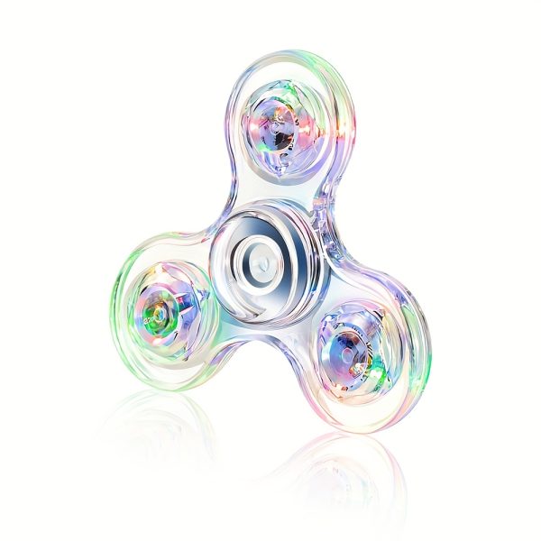 FIGROL LED Finger Top Toy – Flashing Light Spinner with GCC Button Battery – Fun Party Gift, Birthday Bag Filler, Classroom Prize, Halloween & Christmas Toy for Kids - Image 3