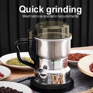 High-Power Electric Coffee & Grain Grinder – 25,000 RPM Rapid Grinding Machine for Beans, Spices & Nuts