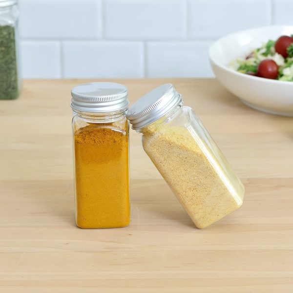 12/24pcs 5.6oz Square Plastic Spice Jars – Reusable Seasoning Containers with Lids for Kitchen Storage & Organisation - Image 7