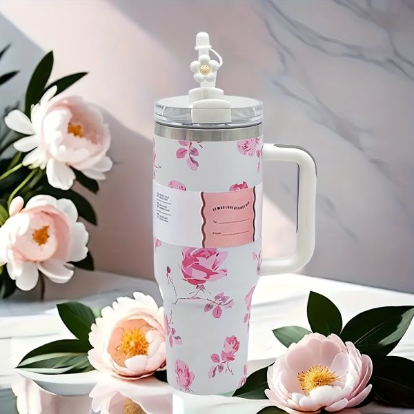40-Ounce Tumbler with a Handle - Made of Stainless Steel - Image 3