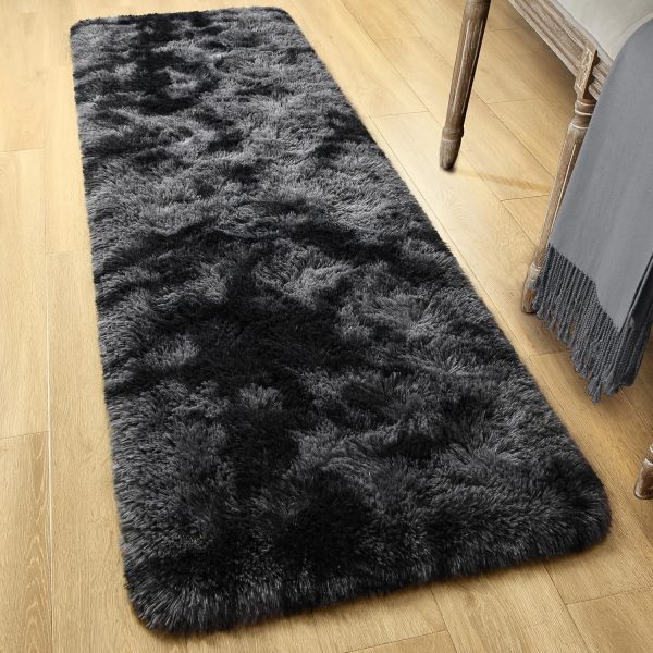 1pc Tie-Dye Shag Area Mat – Thick Non-Slip Polyester Floor Rug for Bedroom & Living Room – Soft, Decorative & Easy-Care Indoor Carpet for Sofa or Coffee Table Decor - Image 11