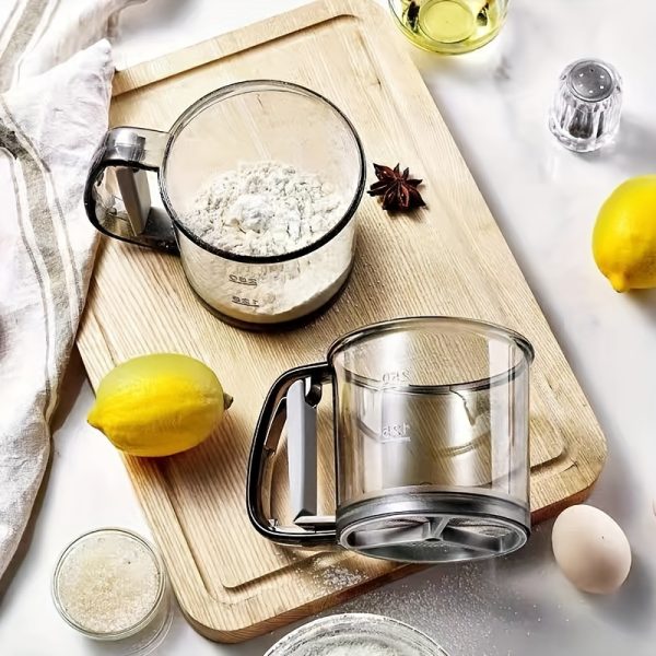 Stainless Steel Flour Sifter – Fine Mesh Baking Tool for Smooth, Lump-Free Dough & Cake Batter - Image 5
