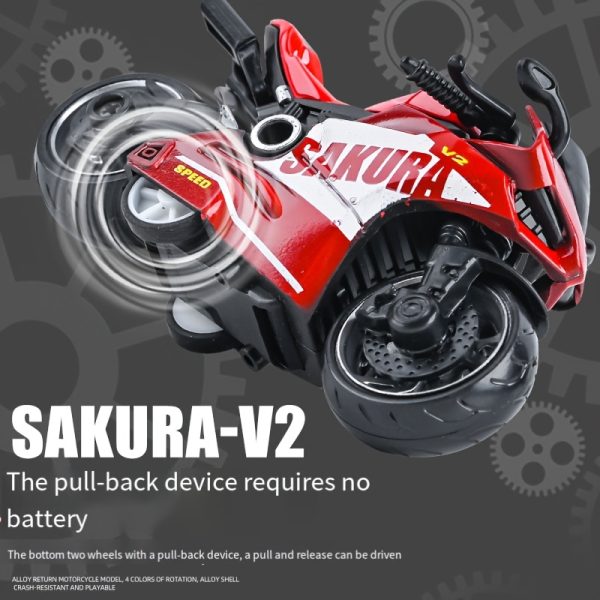 1pc Alloy Pull-Back Motorcycle Toy – Simulation Racing Model with Thick Anti-Fall Wheels – Durable & Wear-Resistant Motorbike for Kids’ Playtime Fun - Image 10