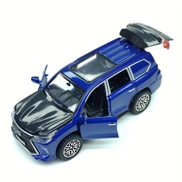 Pull-Back Alloy Off-Road Vehicle Toy with 4 Opening Doors – Rugged Die-Cast Car for Boys – Available in White, Blue, or Black – Ideal Christmas Gift - Image 10
