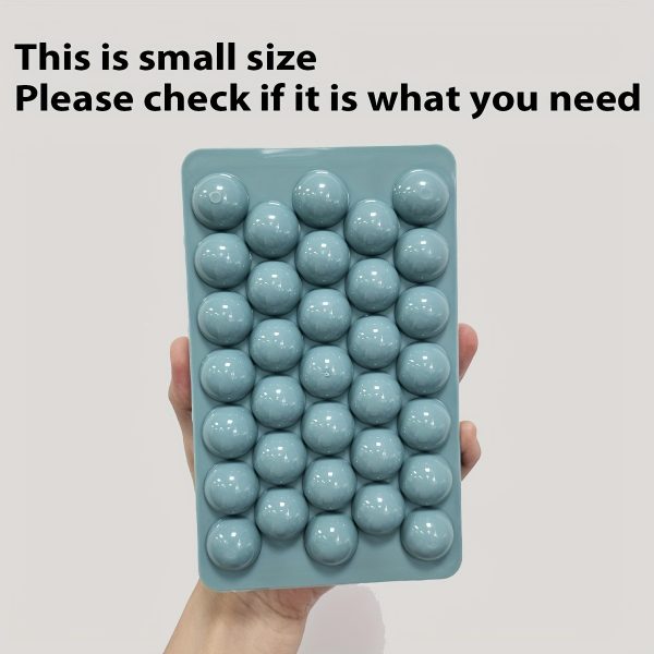 1pc Round Ice Cube Tray Mould – Plastic Sphere Ice Maker for Freezer in Pink & Light Blue – Multifunctional Kitchen Tool - Image 8
