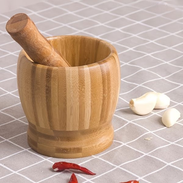 Premium Wooden Garlic Mincer & Pepper Grinder – Hand-Cranked Spice Mill for Herbs, Seeds, Avocado Sauce & Pills – Ergonomic, No Electricity Needed - Image 11