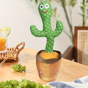 ITECHJOY Interactive Talking Plant Baby Toy – Soft LED Singing Plush for Infants (3–6 Months) – Musical Learning Toy & Birthday Party Decoration – Safe, Cuddly Gift for Babies