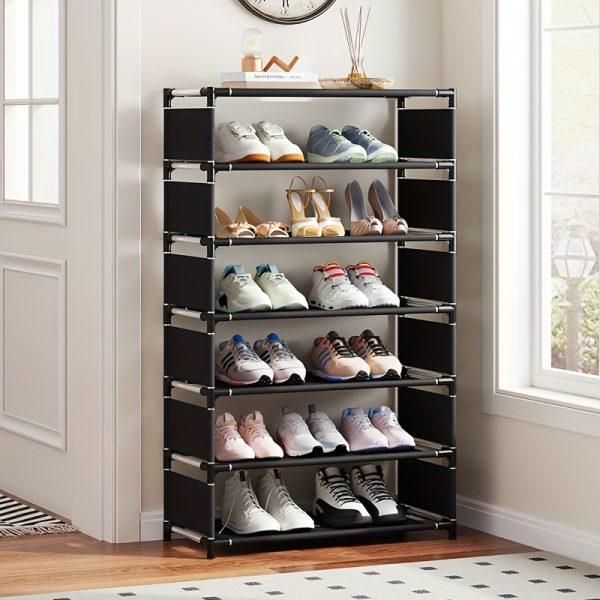 Space-Saving 7-Tier Shoe Rack – Stackable, Expandable & Easy to Assemble Shoe Organiser for Home & Entryway - Image 2