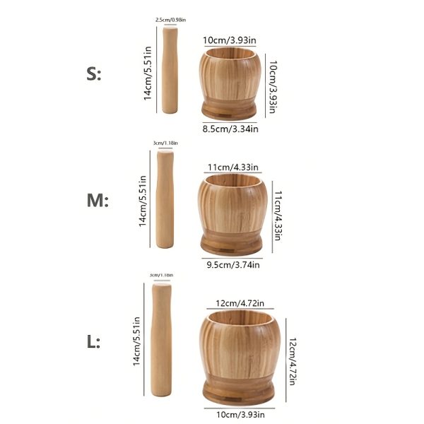 Premium Wooden Garlic Mincer & Pepper Grinder – Hand-Cranked Spice Mill for Herbs, Seeds, Avocado Sauce & Pills – Ergonomic, No Electricity Needed - Image 4