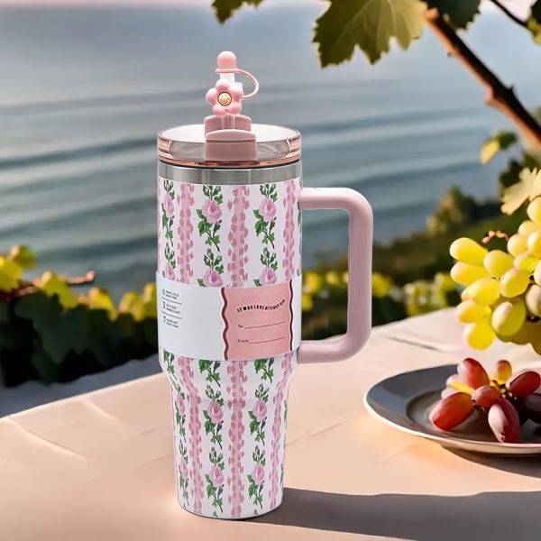40-Ounce Tumbler with a Handle - Made of Stainless Steel - Image 7